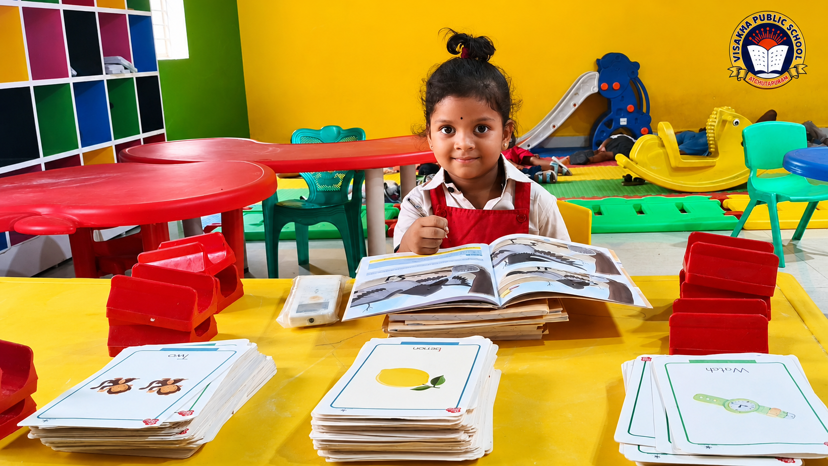 Nursery and pre-primary students in the classroom